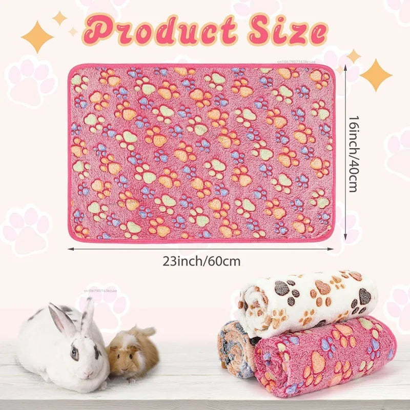 Soft Sleep Mat for Hamster Pet Pee Pad Puppy Kitten Blanket Bed Mat Guinea Pig Plush Mat Bed Small Animal Mat for Rabbit Hamster
