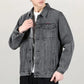 Denim Jackets Man Cargo Jeans Coat for Men Japanese Gray Overcoat Winter 2024 Lxury High Quality Cheap Price Stylish on Board G