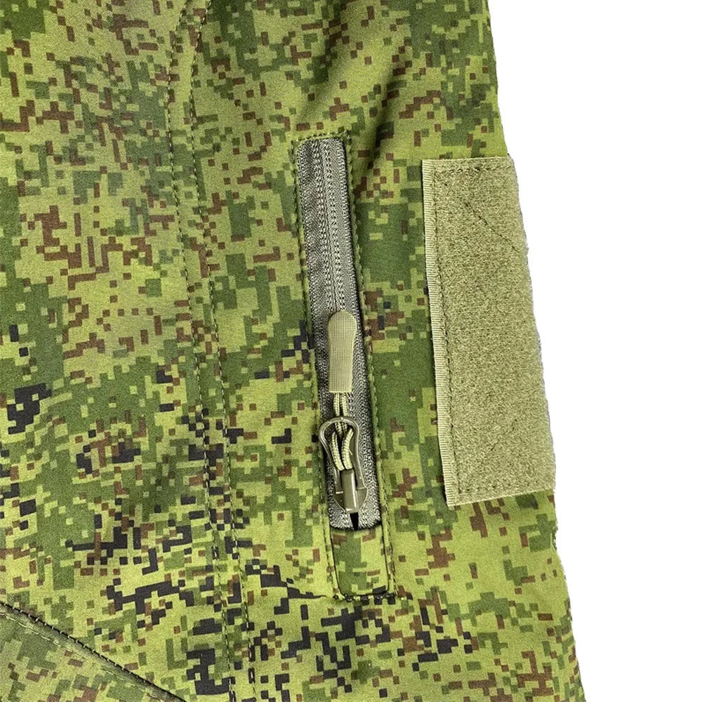 Tactcial Russia Uniform Jacket Outdoor Spring and Autumn Coat Rainproof Soft Shell Green Camouflage Assault Suit Mens Jacket