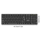 2.4G Wireless Keyboard Mouse Combo Multimedia Wireless Keyboard and Ergonomic Mouse Set USB Receiver For PC Notebook Laptop