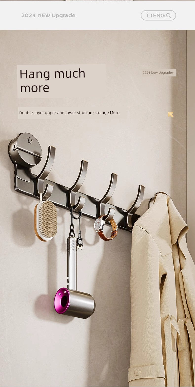 Suction Cup Towel Rack Punch-Free Toilet Bathroom Storage Rack Integrated Wall-Mounted Toilet Bath Storage Bath Towel Rack