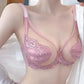 Pink Underwear for Women, Thin, Large Breasts, Small Breasts,, Anti-drooping, Ultra-thin Bra. Bra Set
