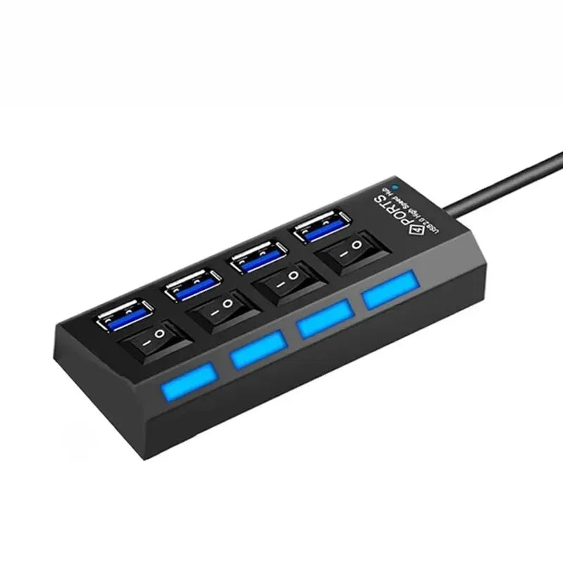 USB Hub Hub USB Adapter Multi Ports Use Power Adapter Extensor USB 2.0 PC Computer Accessories Switch USB For Laptop