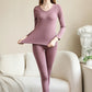 Women Thermal Underwear Winter Long Sleeve Winter Clothes Seamless Thermal Underwear Intimate Set Female Thick 2 Pcs Sleepwear