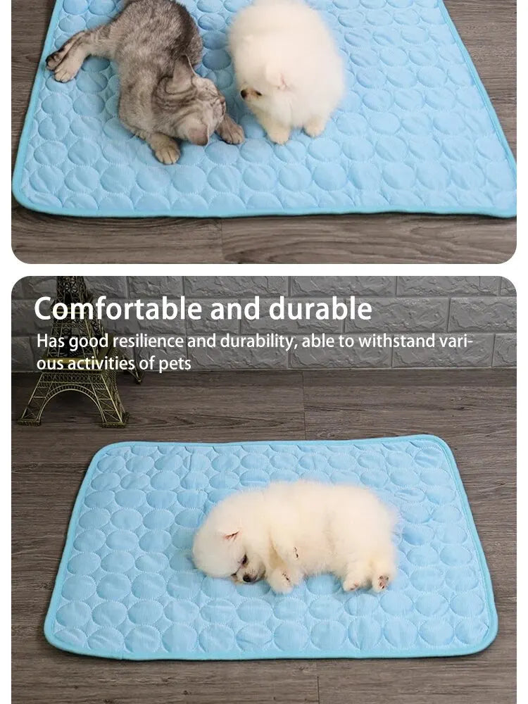 Clearance_Pet Ice Mats Summer Cat Dog Sofa Nest Bed Cooling Sleeping Pad for Small Dogs Pets Durable Sofa Cooling Pad Blanket_Co