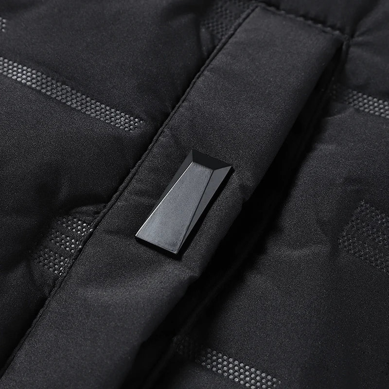 Winter Mens White Duck Down Jacket Warm Hooded Thick Slim Fit Puffer Jacket Coat Male Casual High Quality Overcoat Thermal