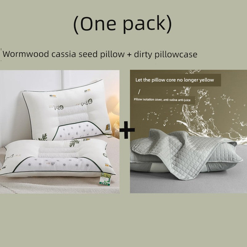 Send Pillowcase Argy Wormwood Ketsumeishi Pillow Case and Pillow Core Set For Home a Pair of Cervical Support for Sleeping Adults
