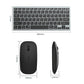 Bluetooth 5.0 &2.4G Wireless Keyboard and Mouse Combo Mini Multimedia Keyboard Mouse for Computer Laptop PC iPad Macbook Android