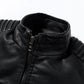 Mens Causal Vintage Leather Jacket Coat Men Thin Spring Autumn Design Motor Biker Pocket PU Leather Jacket Male Motocycle 4XL