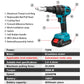 20000N Brushless Electric Rivet Gun 2.4~4.8mm Cordless Rivet Nut Gun Drill Insert Automatic Riveting Tool For Makita 18V Battery