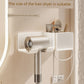 White Bathroom Wall-Mounted Toilet Towel Rack
