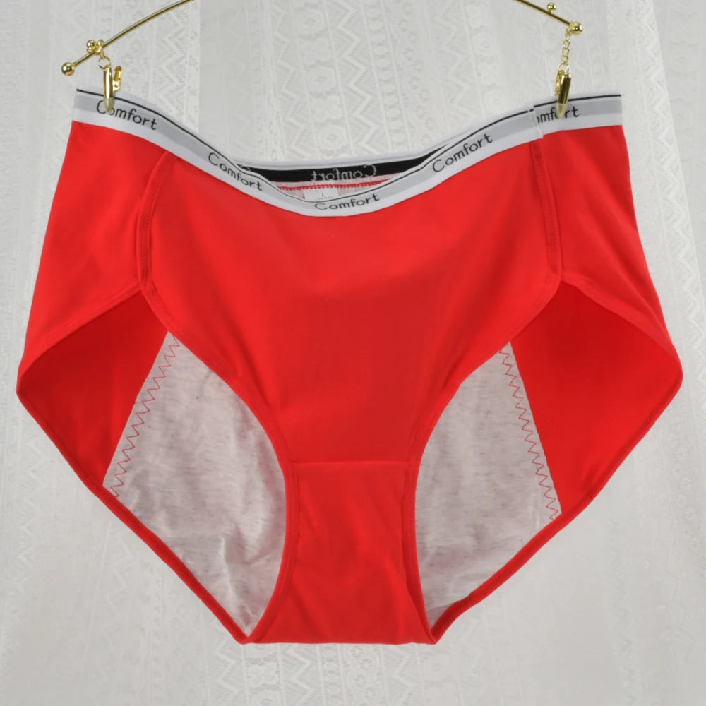 2025 New Women Menstrual Panties Cotton Comfortable Physiological Underwear Female Breathable Period Underpants Plus Size Briefs