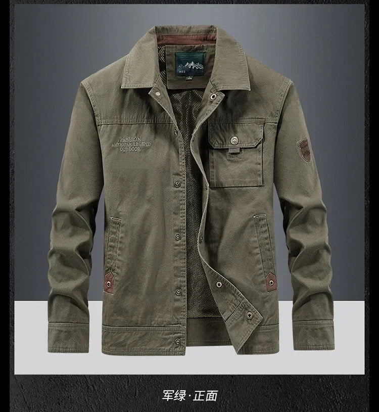 mens cargo jackets New Fashion bomber jacket mens wear simple British style Warm Windproof Jacket and coat baseball jacket male