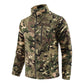 Mens Tactical Fleece Jacket Russian Camouflage US Military Work Coat Autumn Winter Outdoor Warm Zip Cardigan Jacket Inner Lining