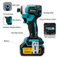 688N.m 8-Speed 1/4'' Brushless Electric Screwdriver Cordless Screwdriver Electric Drill Impact Driver Kit for Makita 18V Battery