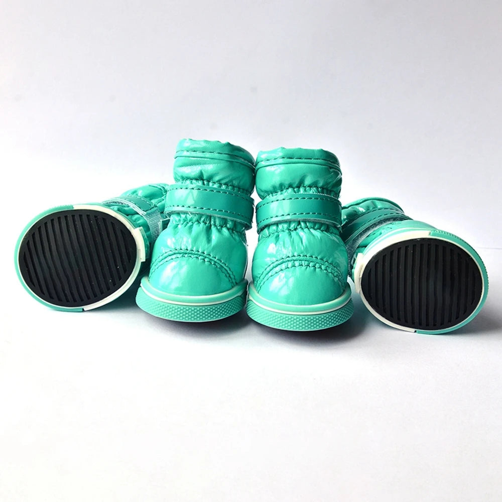 4Pcs Dirt-resistant Soft Outdoor Dog Boots for Small Medium Dog Dog Shoes Paw Protector Wear-resistant