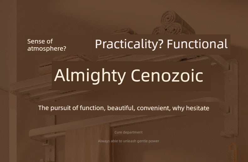 White Bathroom Wall-Mounted Toilet Towel Rack