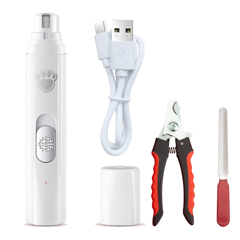 Electric Dog Cat Nail Grinder Rechargeable Pet Nail Trimmer Small Medium Large Dogs Cats Painless Paws Grooming Smoothing
