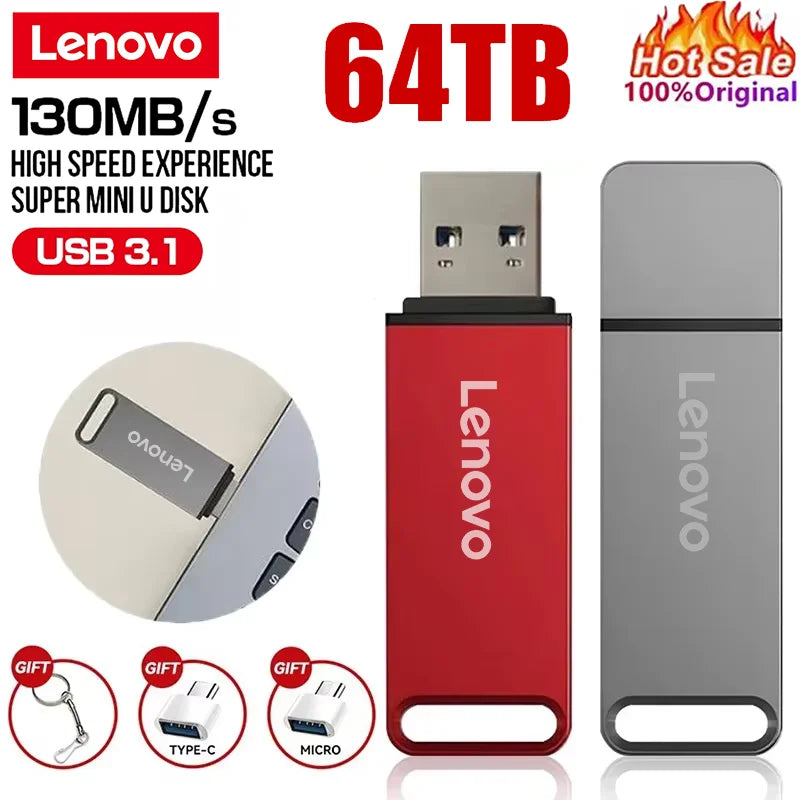 Flash Drive 64TB USB 3.0 Flash Drive High Speed Transfer 16TB 8TB 2TB Metal Pendrive Flash Disk Pen Drive Memoria Stick For PC Laptop