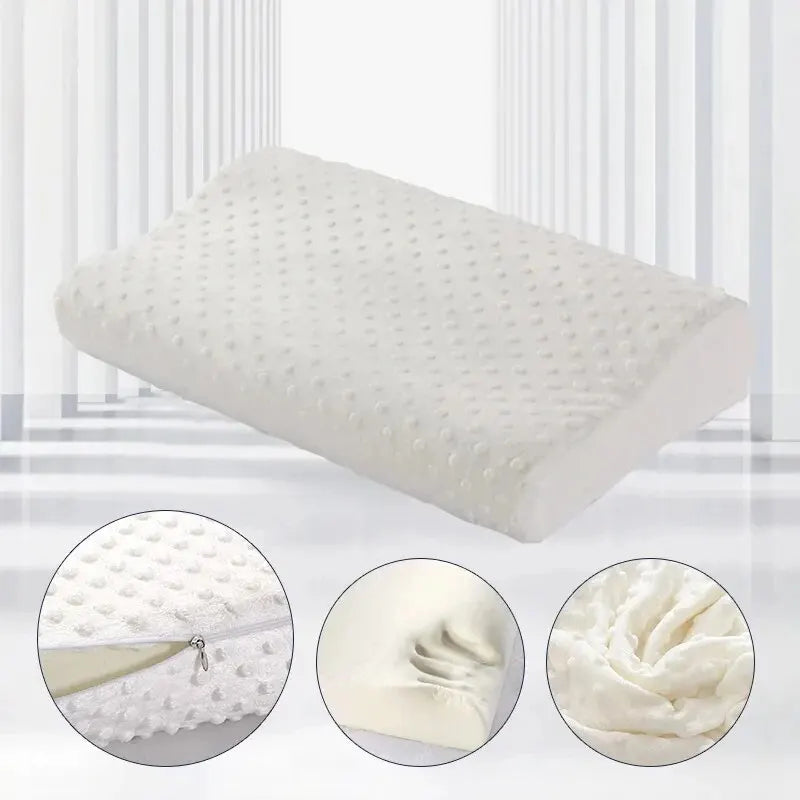Space Memory Foam Pillow Wave Adult Neck Student Single Slow Rebound Core Quality Fibre Comfort Sleeping Healthcare Orthopaedic