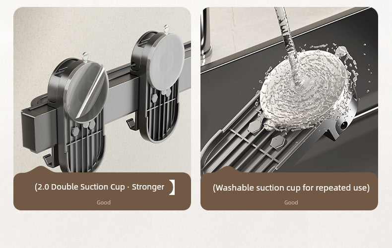 Retractable Bath Towel Rack Clothes Toilet Punch-Free Suction Cup