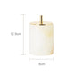 White Onyx Natural Marble Bathroom Accessories Luxury Soap Dispenser Cotton Swabs Container Reed diffuser Tray Bathroom Set