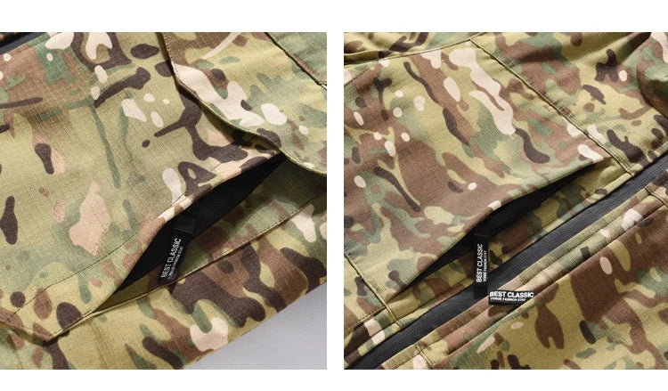 Men Heating Tactical Jacket Autumn Winter Warm Hooded Cotton Coat Camouflage Padded Clothes Outdoor Thermal Hiking Sports Jacket