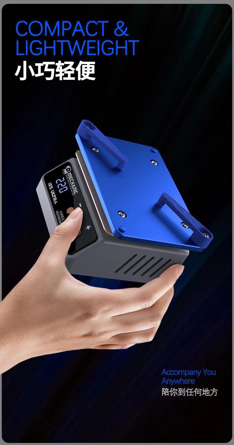 MECHANIC IX5 Ultra Universal Preheating Layering Platform for Motherboard Layering Tin Planting Glue Removal Heating Table Tool