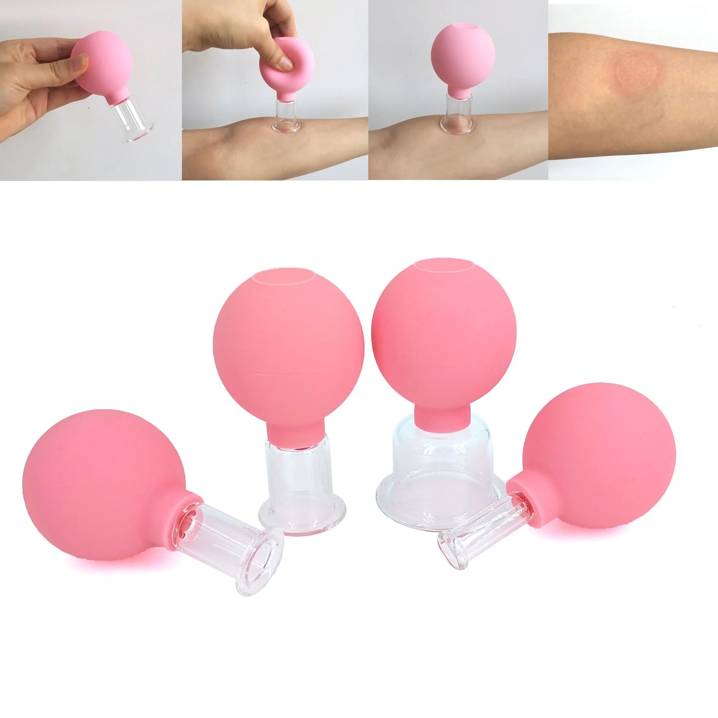 Silicone Cupping Massage Cup Body Face Neck Eye Massager Vacuum Body Facial Care Facial Steaming Pore Cleaner Tool Skin Care