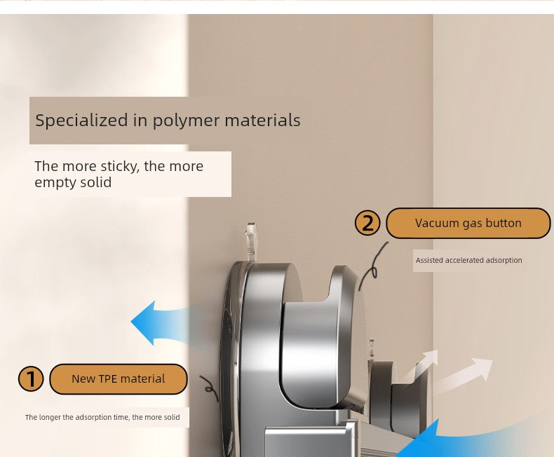 Retractable Bath Towel Rack Clothes Toilet Punch-Free Suction Cup