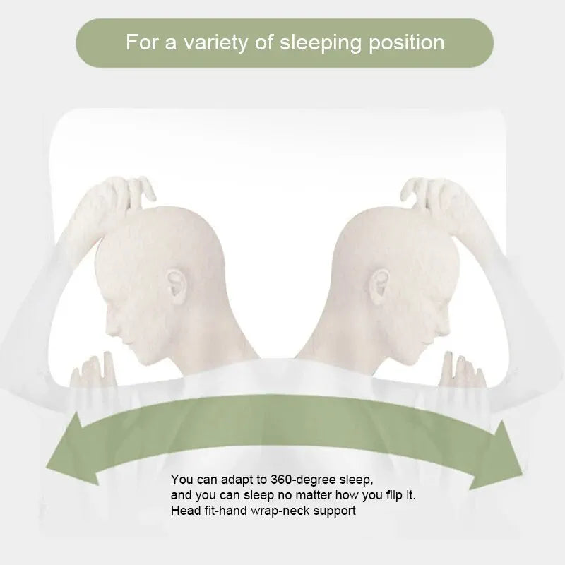 Space Memory Foam Pillow Wave Adult Neck Student Single Slow Rebound Core Quality Fibre Comfort Sleeping Healthcare Orthopaedic