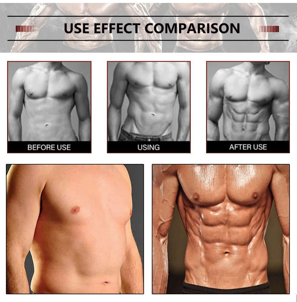 Men's Abdominal Muscle Cream Anti Cellulite Slimming Fat Body Firming Strengthening Belly Muscle Tightening Body Care 60ml