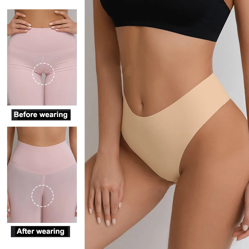 Women Gym Briefs Breathable Women Yoga Undies Traceless Underpants Elastic Lady Fitness Knicker Seamless Nylon Women Underwear