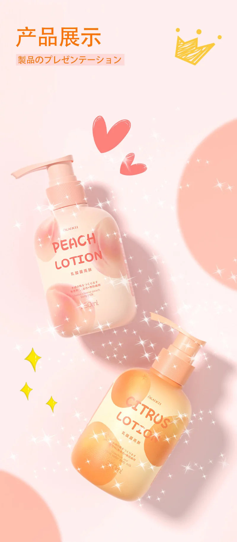 250ml Niacinamide Body Milk Pomelo Citrus Lactic Acid Bacteria Brightening Body Cream Soft and Moisturizing Body Care