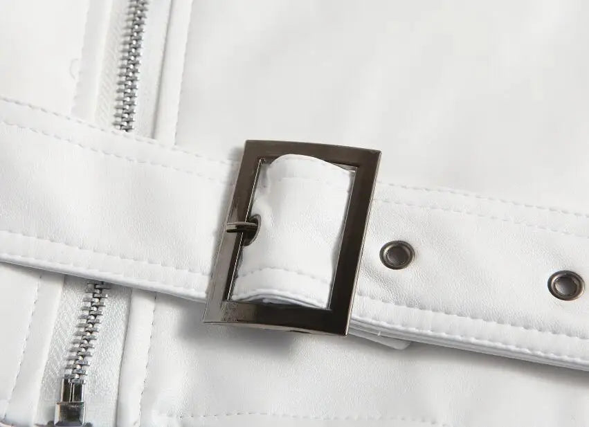 2024 Mens Fashion Leather Jacket Slim Fit Stand Collar PU Jacket Male Anti-wind Motorcycle Lapel Diagonal Zipper Punk Jackets