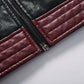 Men's PU leather coat thickened biker jacket
