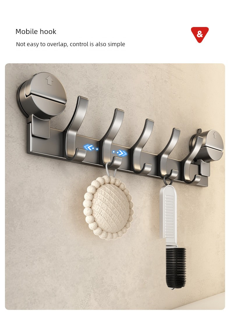 Drill-Free Shelf Bathroom Toilet Storage Hook Sucker