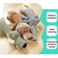 New Pet Dog Toy Plush Bite Resistant Soundy Animal Small Dog Toy Teeth Grinding Cleansing Decompression Interesting Pet Supplies