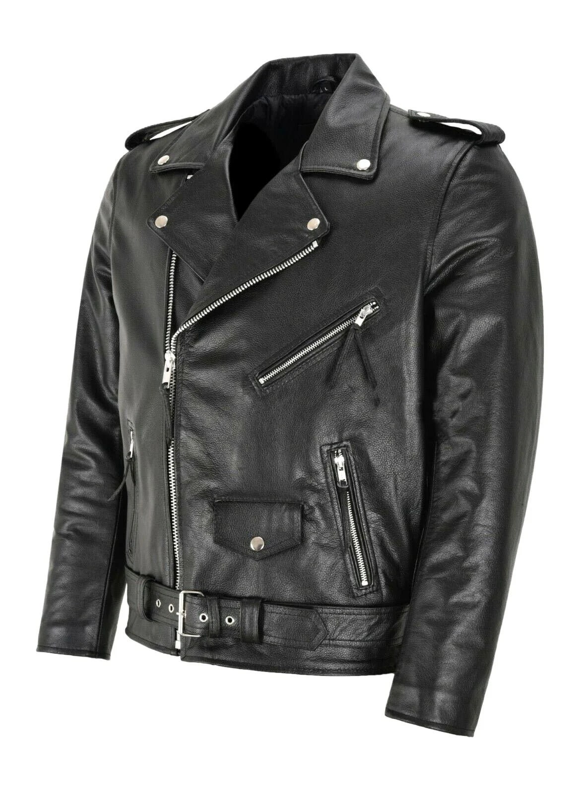 2024 Mens Fashion Leather Jacket Slim Fit Stand Collar PU Jacket Male Anti-wind Motorcycle Lapel Diagonal Zipper Punk Jackets