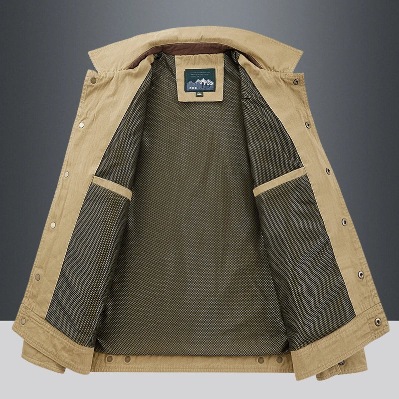 mens cargo jackets New Fashion bomber jacket mens wear simple British style Warm Windproof Jacket and coat baseball jacket male