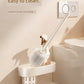 White Bathroom Wall-Mounted Toilet Towel Rack
