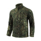 Mens Tactical Fleece Jacket Russian Camouflage US Military Work Coat Autumn Winter Outdoor Warm Zip Cardigan Jacket Inner Lining