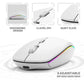 Wireless Keyboard Mouse Combo Ultra Slim Backlit Keyboard and Mouse Multi-Device 2.4G USB Rechargeable Bluetooth Keyboard