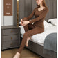 Women Thermal Underwear Winter Long Sleeve Winter Clothes Seamless Thermal Underwear Intimate Set Female Thick 2 Pcs Sleepwear