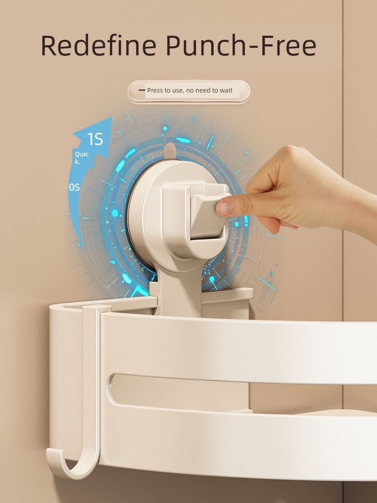 Corner Punch-Free Washstand Wall Wall-Mounted Suction Cup