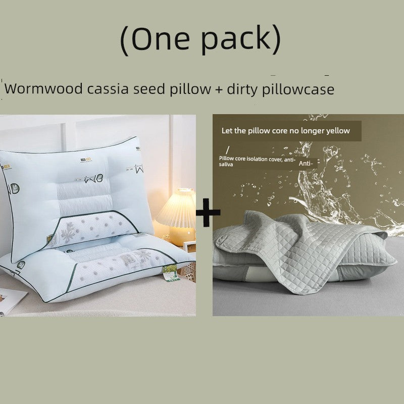 Send Pillowcase Argy Wormwood Ketsumeishi Pillow Case and Pillow Core Set For Home a Pair of Cervical Support for Sleeping Adults