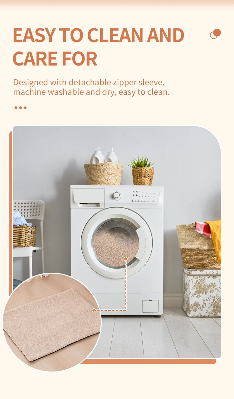 Self-Heating Pet Pads Blanket Puppy Pad Warm Cushion Mat for Cats Dogs Washable Pets with Thermal Body Heat Reflecting Core Pad