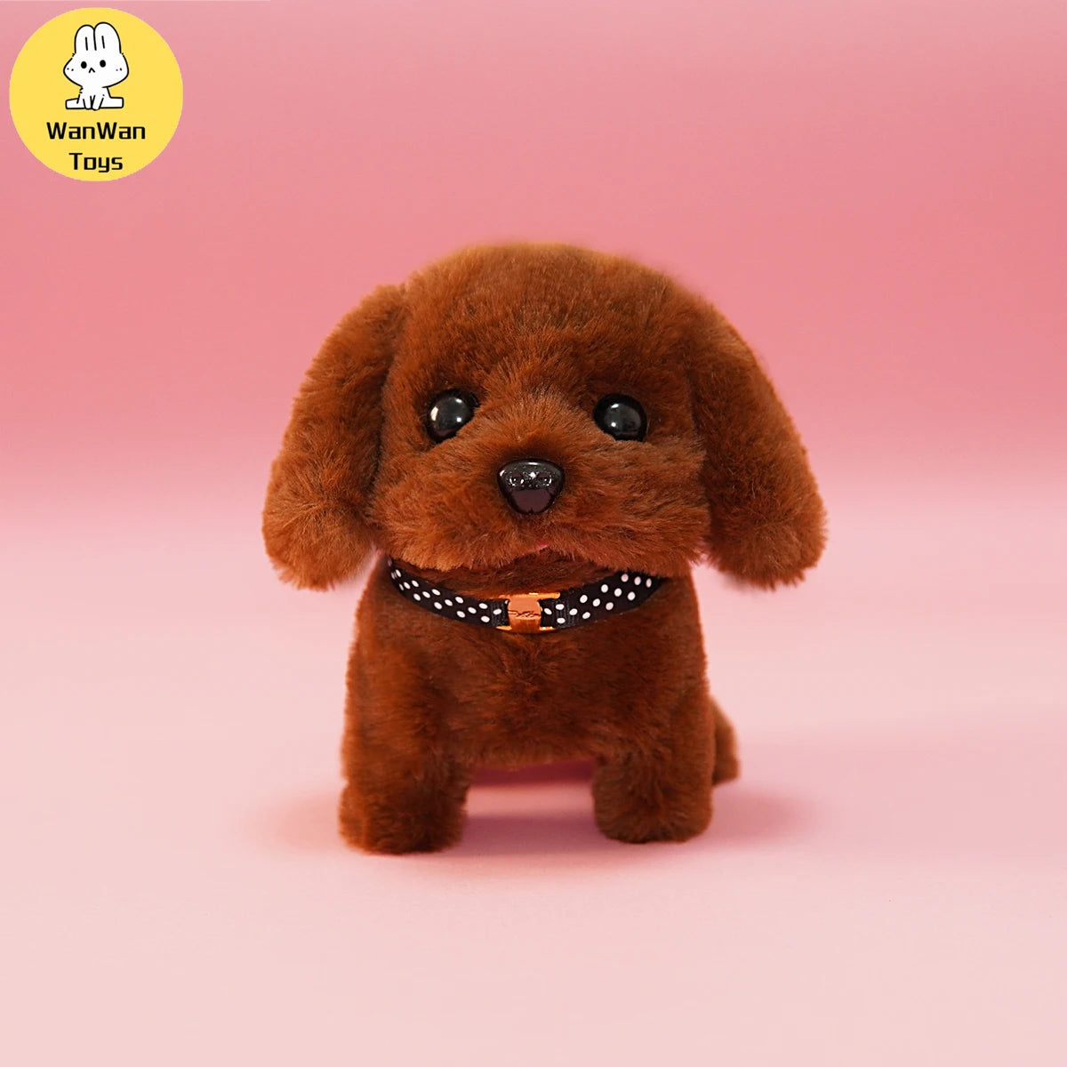 Plush Electric Puppy Simulation Pet Dog Can Walk Teddy Dog Golden Retriever Bichon Frize Dog Children Can Bark Run And Rock
