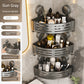 Suction Cup Punch-Free Corner Toilet Bathroom Storage Rack