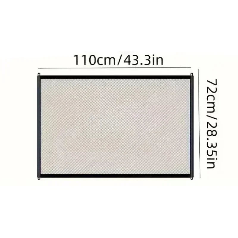 Breathable Mesh Pet Barrier for Stairs & Doors - Portable Indoor Dog Fence & Baby Safety Guardrail